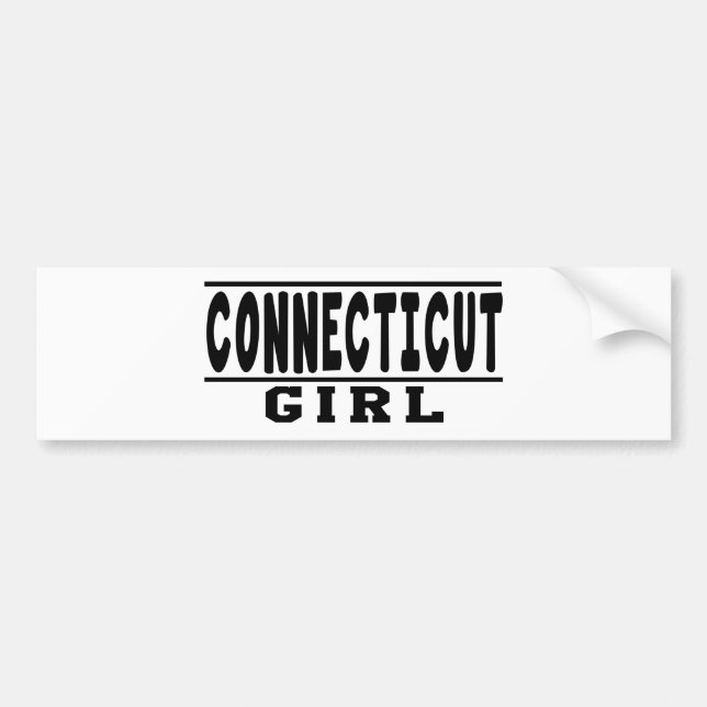 Connecticut girl designs bumper sticker (Front)