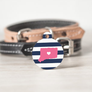 Connecticut Heart Pet Tag