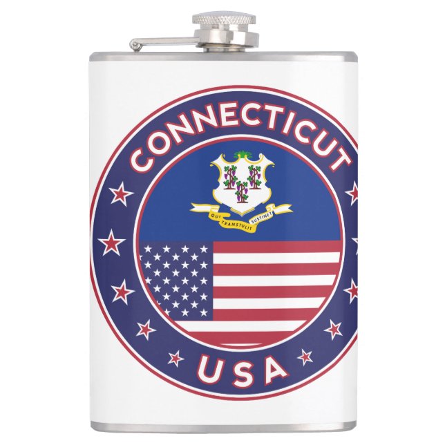 Connecticut  hip flask (Front)