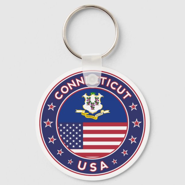 Connecticut Keychain (Front)