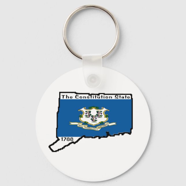 Connecticut Keychain (Front)
