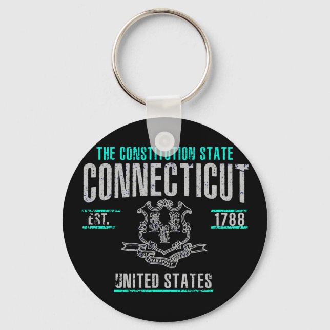 Connecticut Keychain (Front)