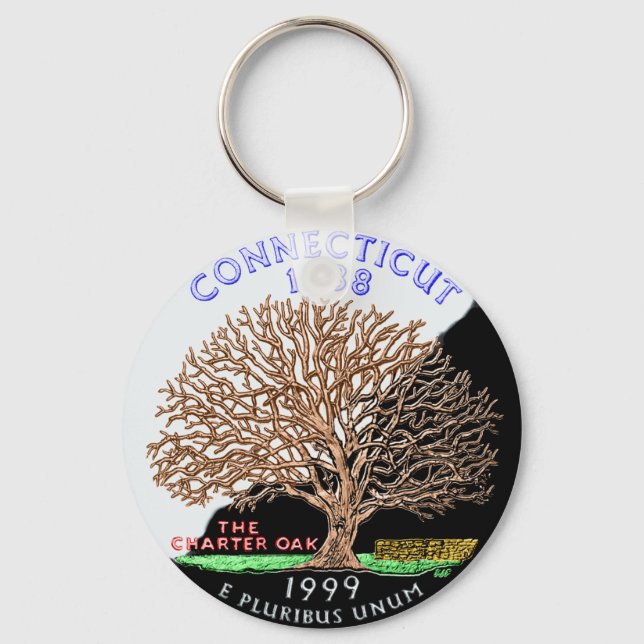 Connecticut Keychain (Front)