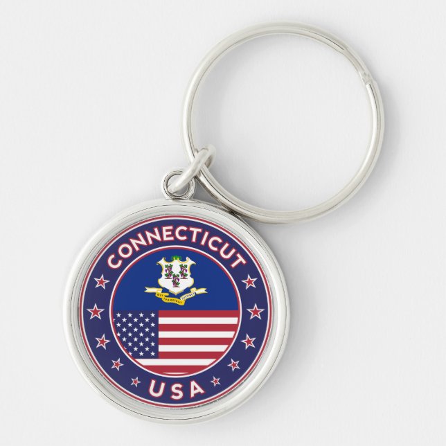 Connecticut Keychain (Front)