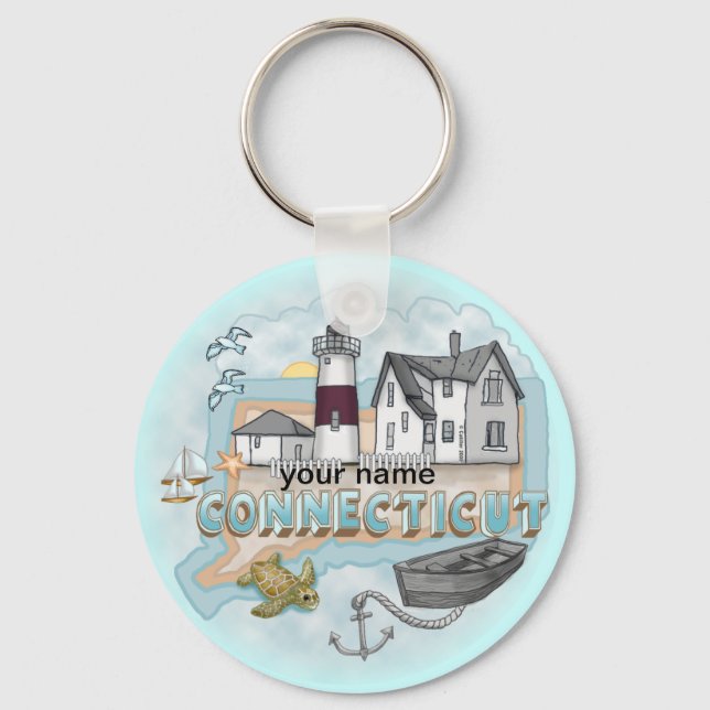 Connecticut Lighthouse  keychain (Front)