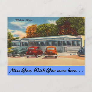 Connecticut, Makris Diner Postcard