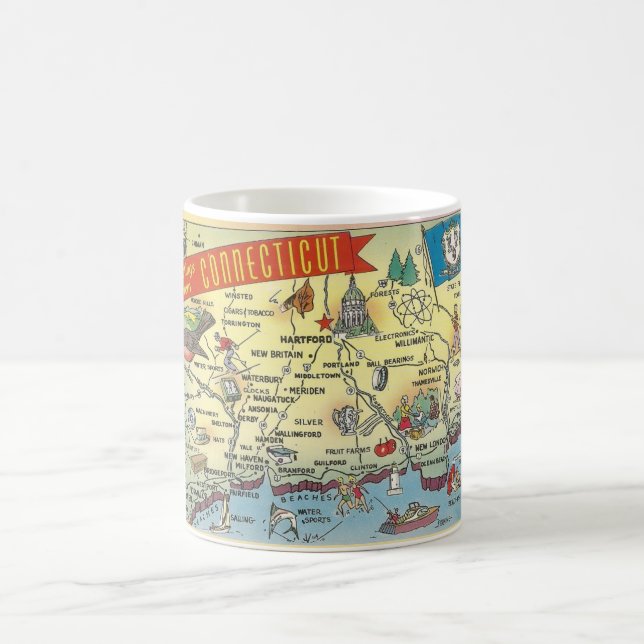Connecticut Map Mug (Center)