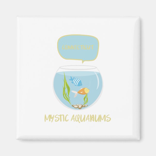 Connecticut Mystic Aquariums Magnet (Front)