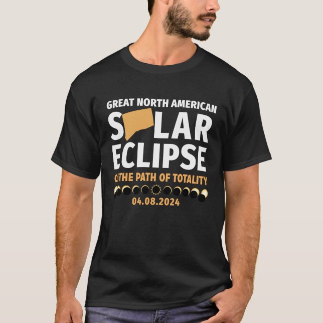 Connecticut On The Path Of Totality Solar Eclipse  T-Shirt (Front)