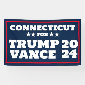 Connecticut pour la bannière Trump Vance 2024