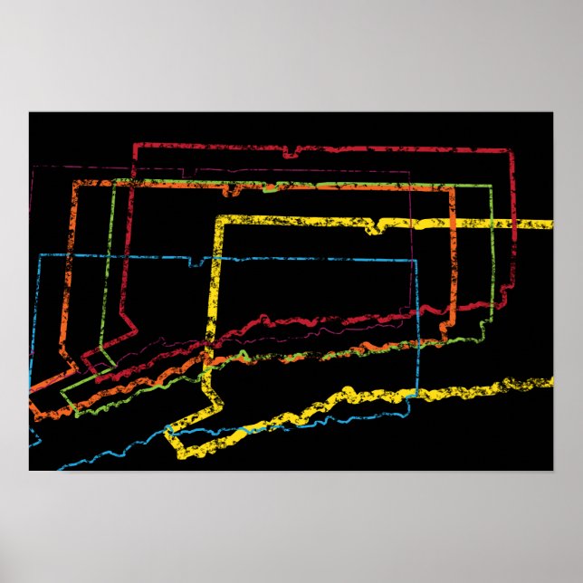 connecticut pride blur poster (Front)