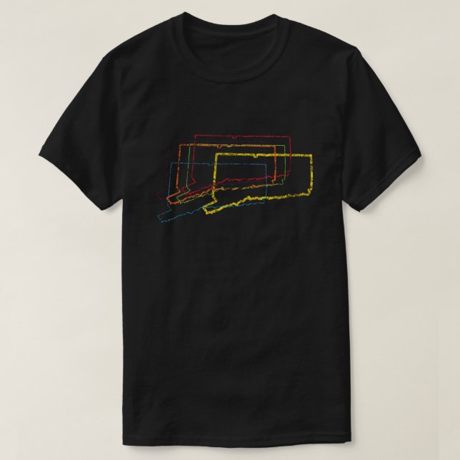 connecticut pride blur T-Shirt (Design Front)