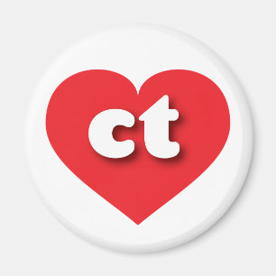 Connecticut red heart - I love ct Magnet