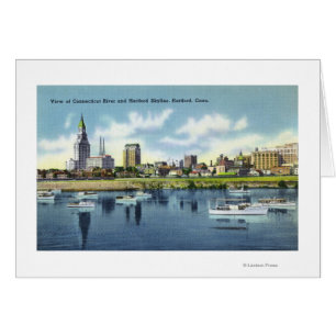 Connecticut River View of the Hartfort Skyline