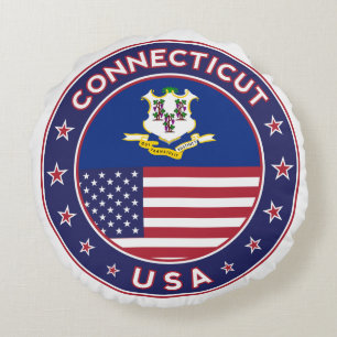 Connecticut Round Pillow