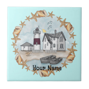 Connecticut Shells Lighthouse tile