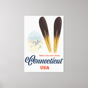 Connecticut ski canvas print