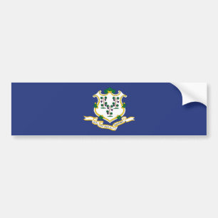 Connecticut State Flag Bumper Sticker