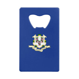 Connecticut State Flag Design Wallet Bottle Opener