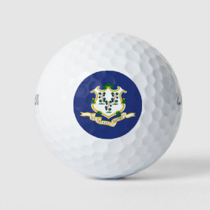 Connecticut State Flag Golf Balls
