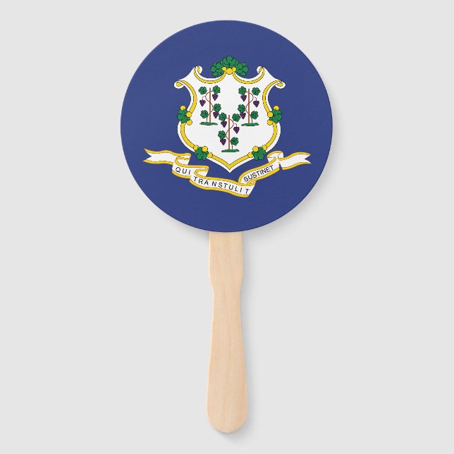 Connecticut State Flag Hand Fan (Front)
