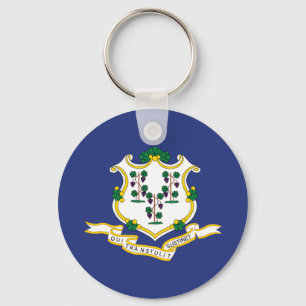 Connecticut State Flag Keychain