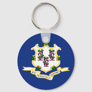 Connecticut State Flag Keychain
