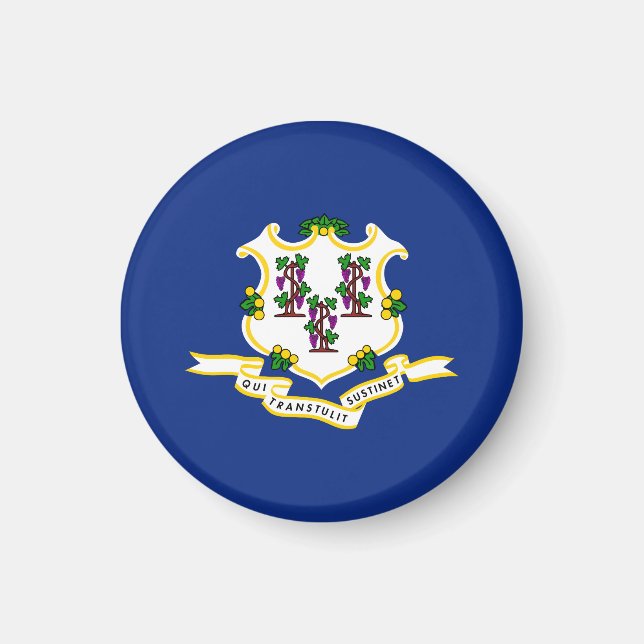 Connecticut State Flag Magnet (Front)