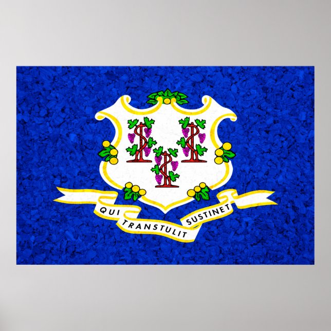 Connecticut State Flag Poster (Front)