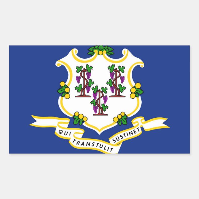 Connecticut State flag Sticker (Front)