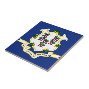 Connecticut State Flag Tile