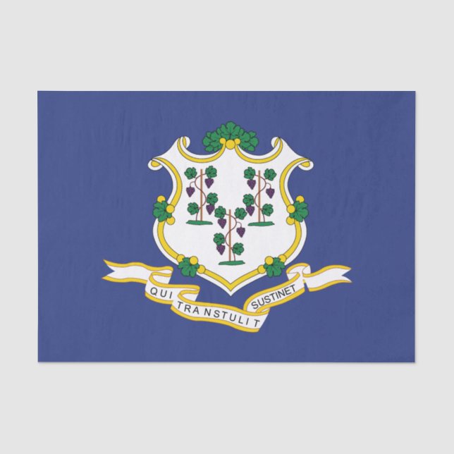 Connecticut State Flag Tissue Paper (Front)