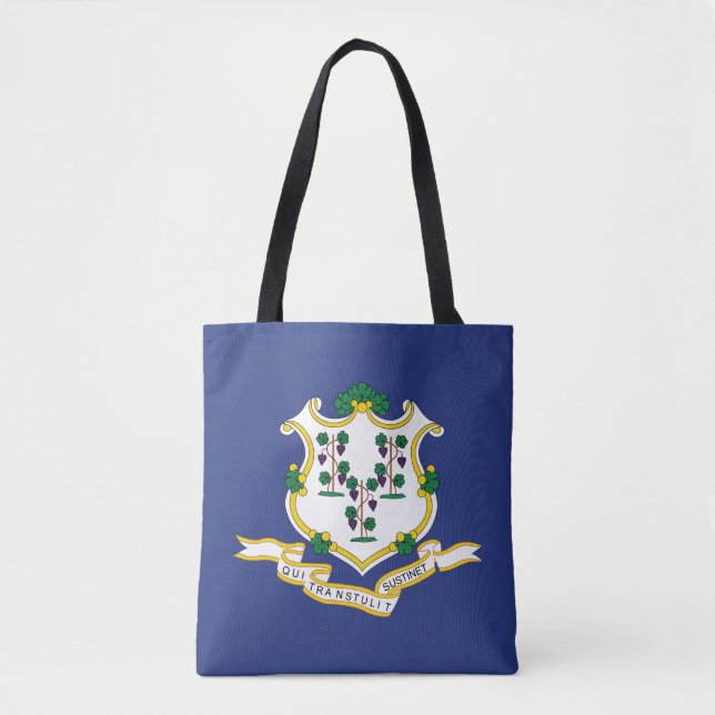 Connecticut State Flag Tote Bag (Front)