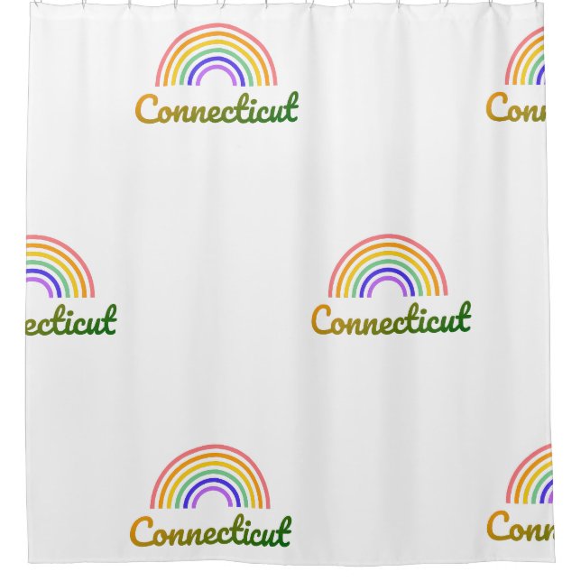 Connecticut - State - Hartford Colourful Rainbow (Front)