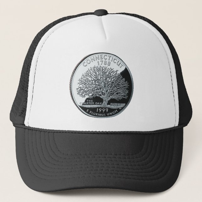 Connecticut State Quarter Trucker Hat (Front)