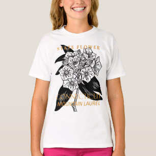 Connecticut Territory Flower Mountain Laurel T-Shirt