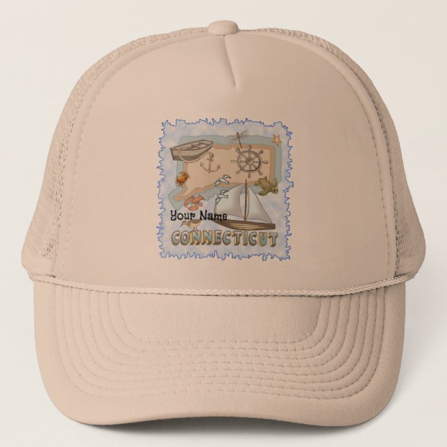 Connecticut Trucker Hat (Front)