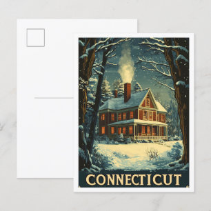 Connecticut USA Vintage Travel Postcard