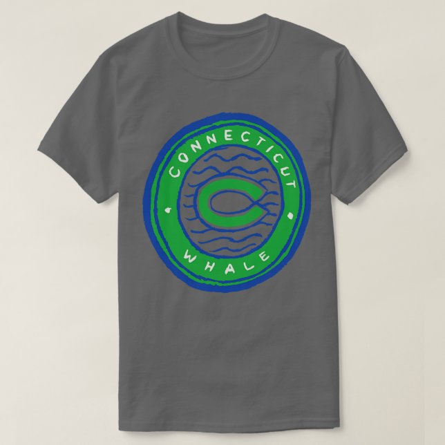 Connecticut Whaleeee T-Shirt (Design Front)