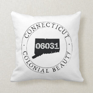 Connecticut Zip Code Pillow