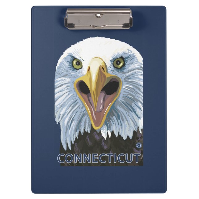 ConnecticutEagle Up Close Clipboard (Front)