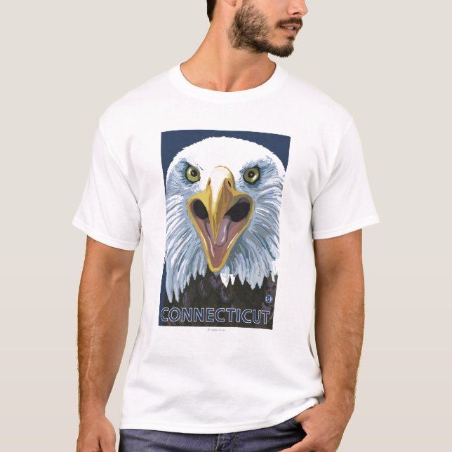 ConnecticutEagle Up Close T-Shirt (Front)