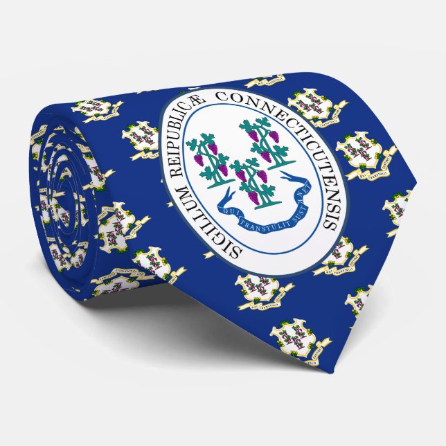 Connecticuter Seal, Connecticut Tie (Rolled)