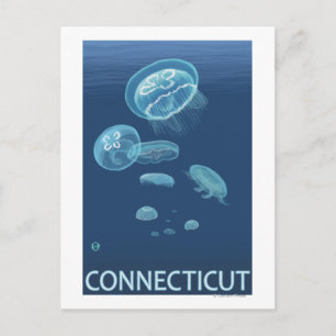 ConnecticutJellyfish Scene Postcard