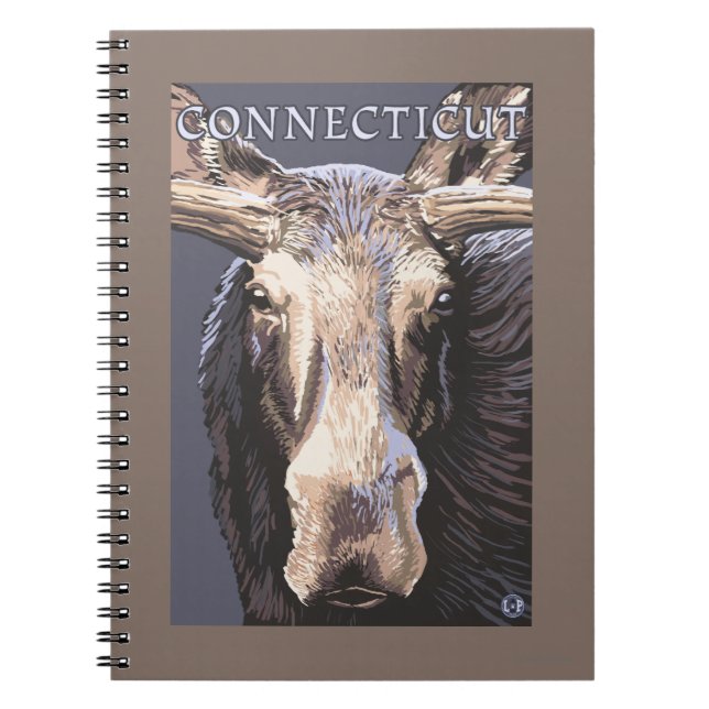 ConnecticutMoose Up Close Notebook (Front)