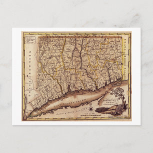ConnecticutPanoramic MapConnecticut 2 Postcard