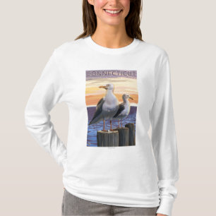 ConnecticutSea Gulls Scene T-Shirt
