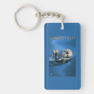 ConnecticutSea Otter Scene Keychain