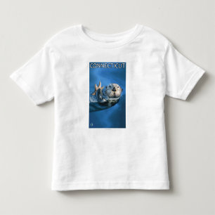 ConnecticutSea Otter Scene Toddler T-shirt