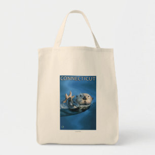 ConnecticutSea Otter Scene Tote Bag